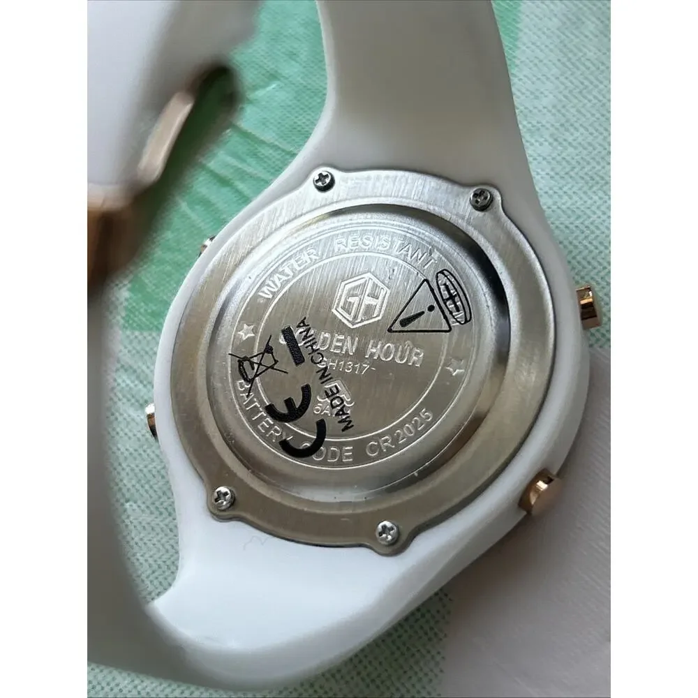 Golden Hour Rose Gold Tone Bezel Women’s Digital Watch